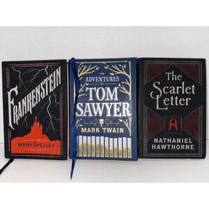 Penguin Clothbound Classics 3 Book Set Frankenstein Tom Sawyer Scarlet Letter